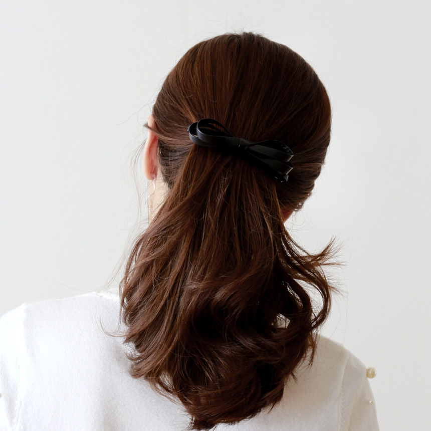Hair Accessories Layered ribbon pin Scissors Slim 