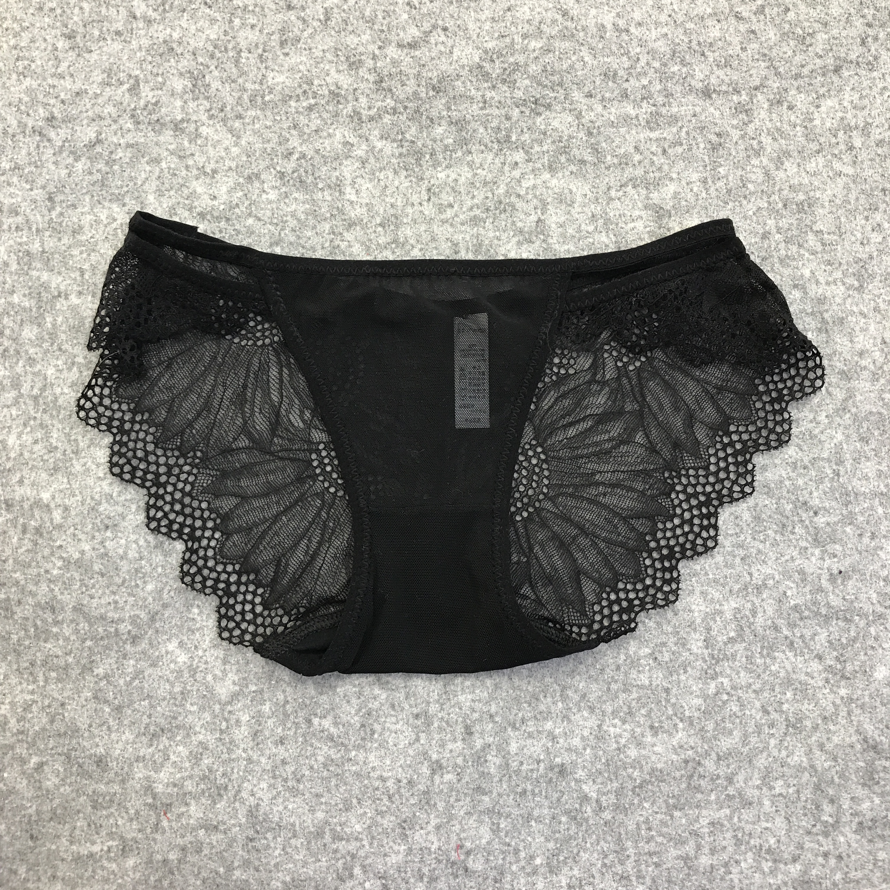 Panty thongs see-through nylon sexy tongue lace wo