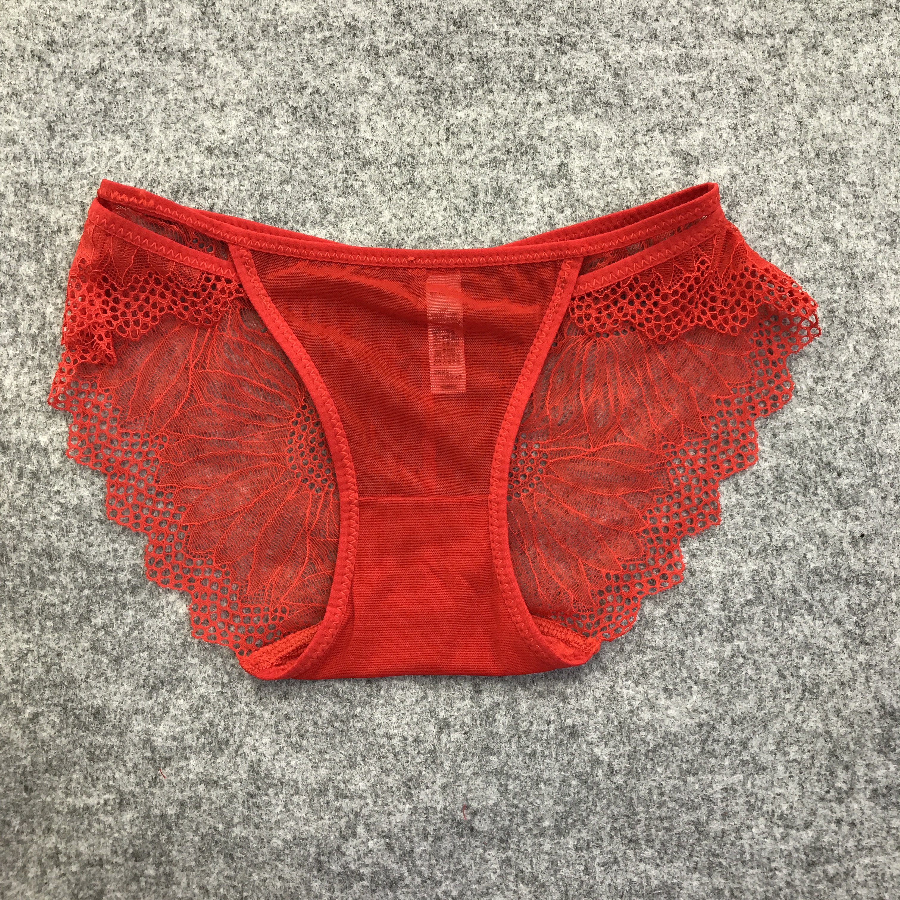 Panty thongs see-through nylon sexy tongue lace wo