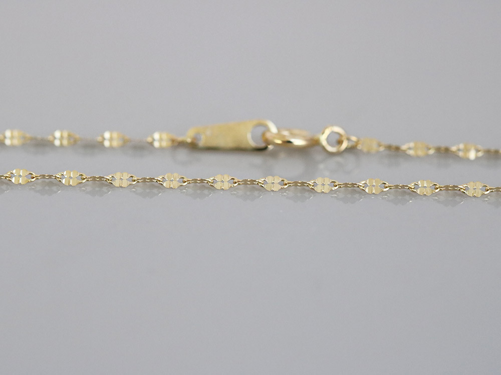 14K daily necklace chain 7 species 14k rose gold f
