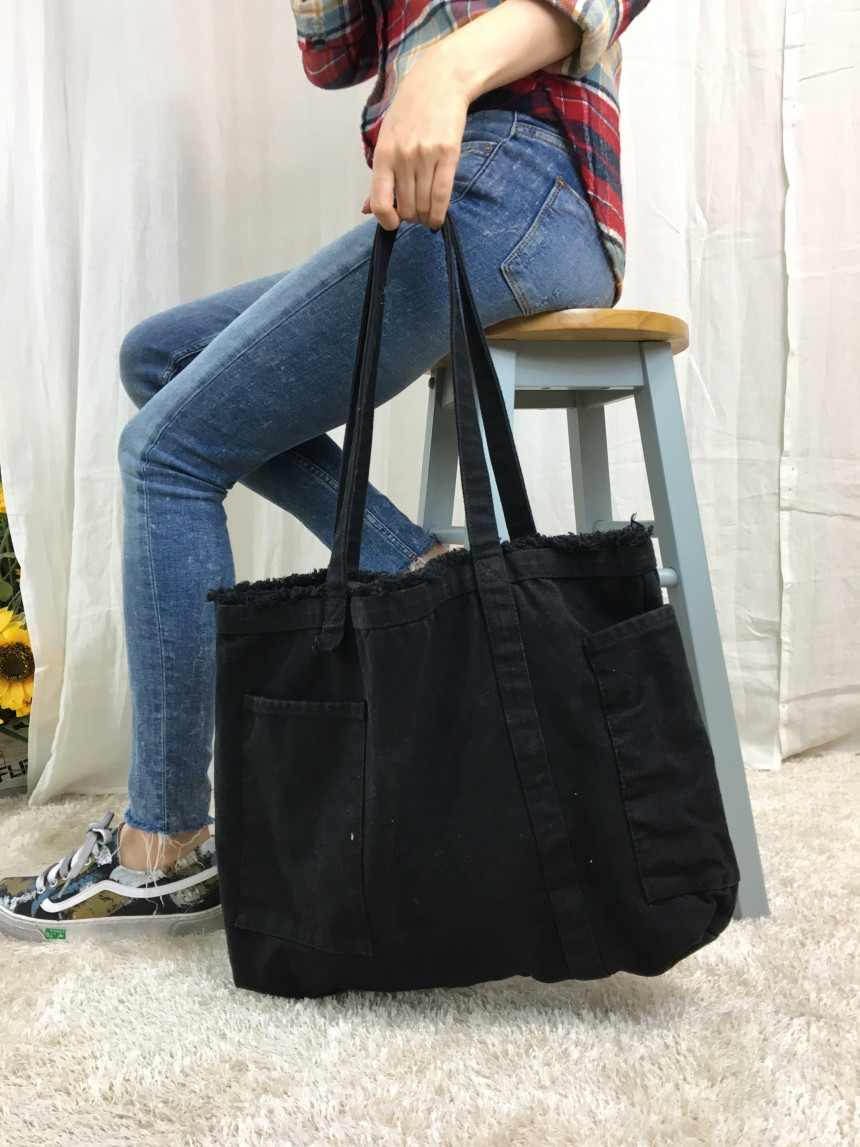 Pocket Canvas Eco Bag Vintage Bags Bigbag Travel A