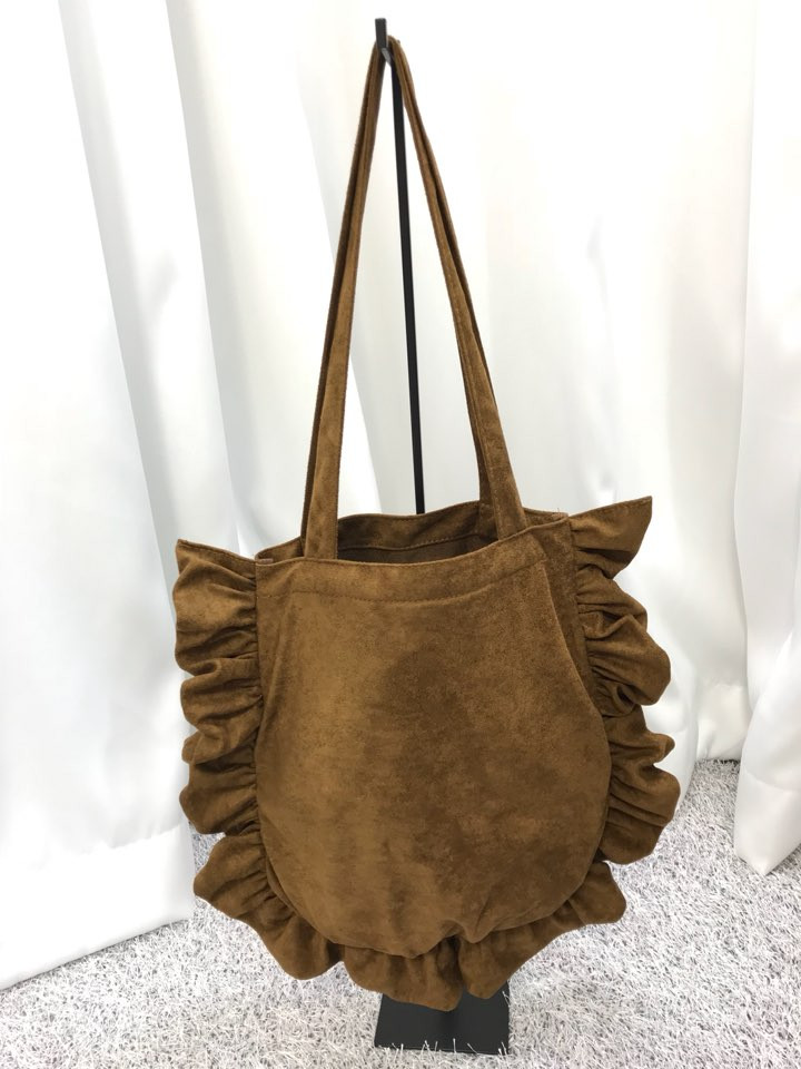 Suede Shirring Eco Bag Scissors Snooping Styling G