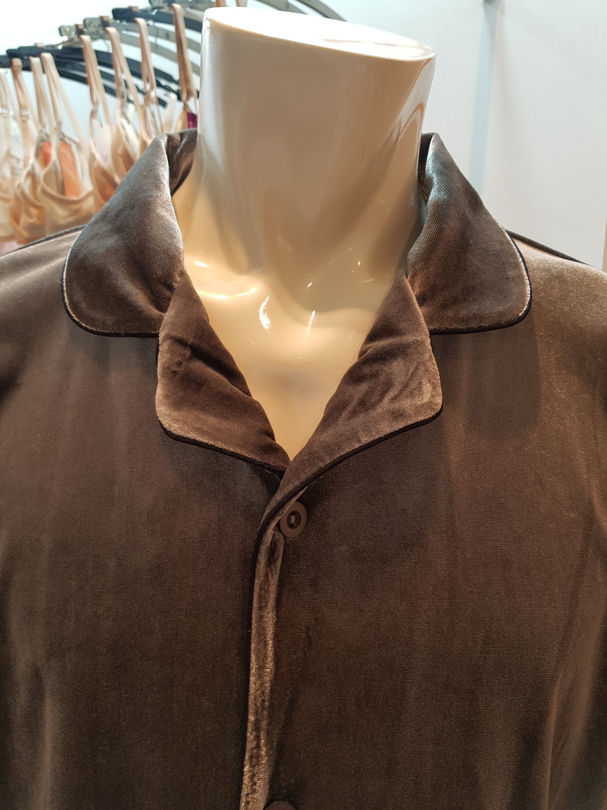 Sexy Cookie Gray Velvet South Pajama SCMNT945 GY