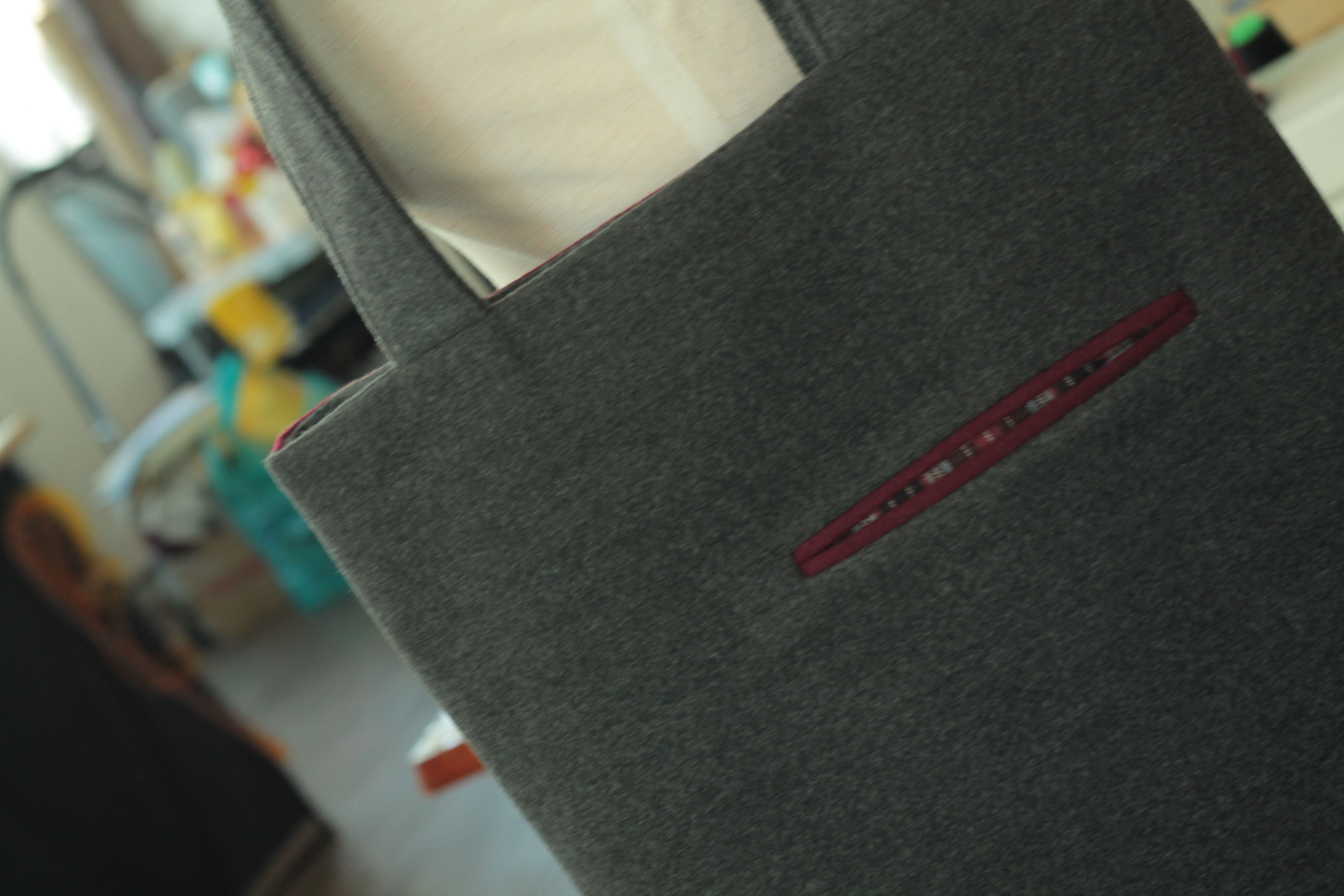 TOTE ECO SHOPPING TRAVEL wool eco bag with lip bag