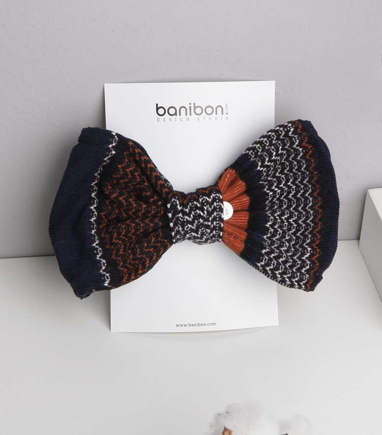 Hair Accessories Zig Zag Navy Goalden Hairpin