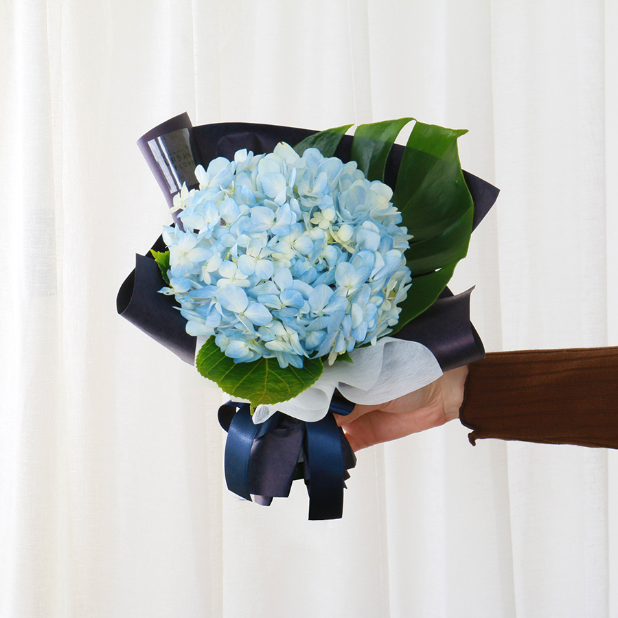 수국꽃다발 핑크 블루 생화 기념일 생일 축하 꽃배달 생화택배