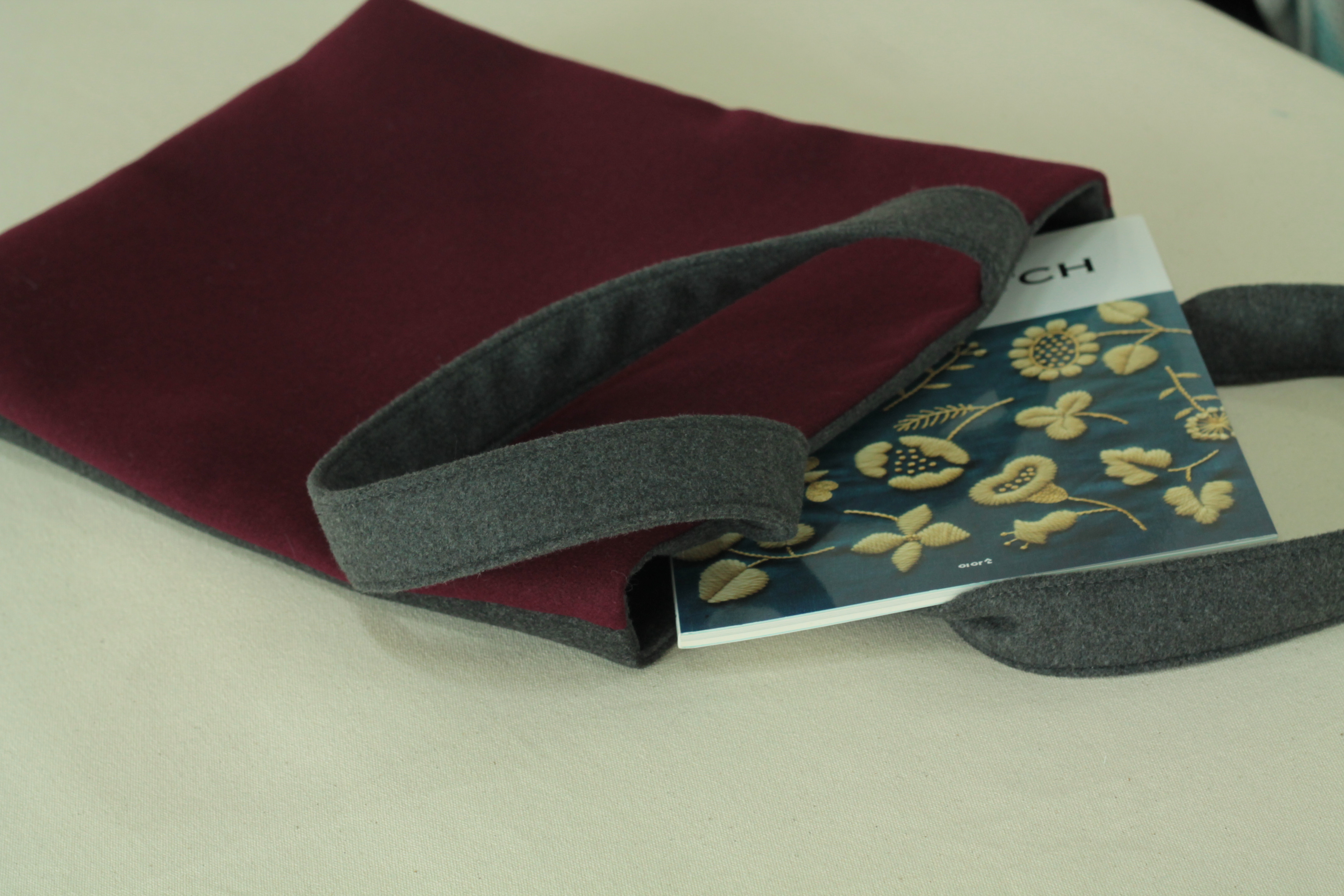 TOTE ECO SHOPPING TRAVEL wool eco bag with lip bag