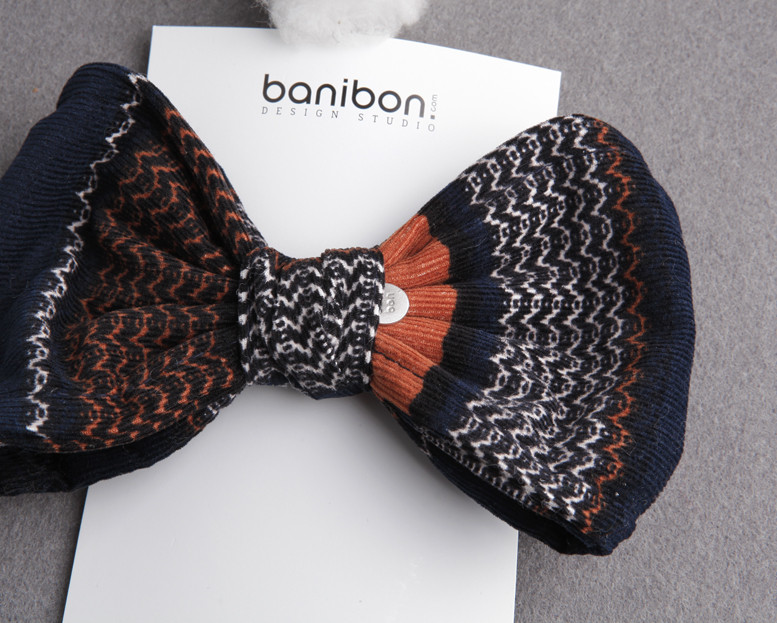 Hair Accessories Zig Zag Navy Goalden Hairpin