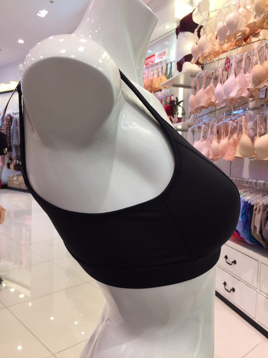 Venus V-fit out-of-band sports bra black VBRS114 B