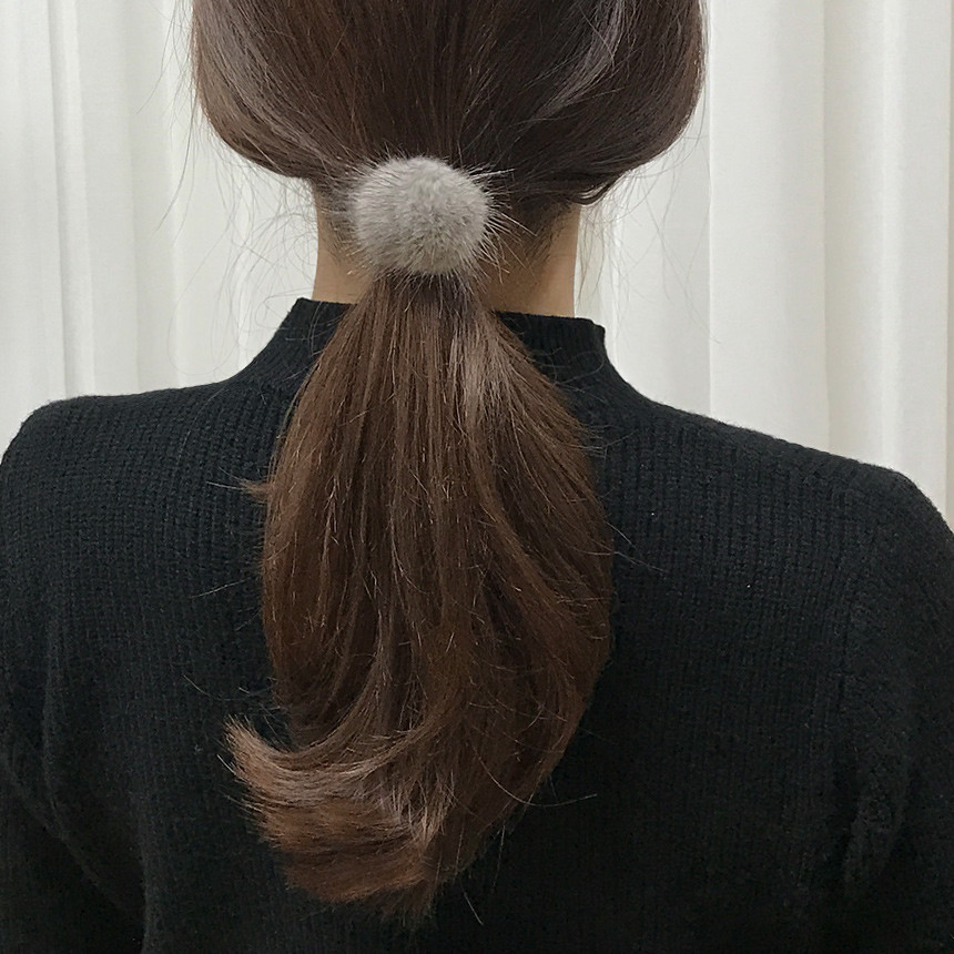 Hair Accessories Rendezvous Real Mink Date Hairpin