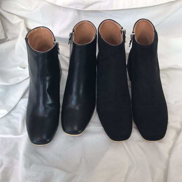 Suede Angle Boots Girls Midsole Heeled Winter Simp