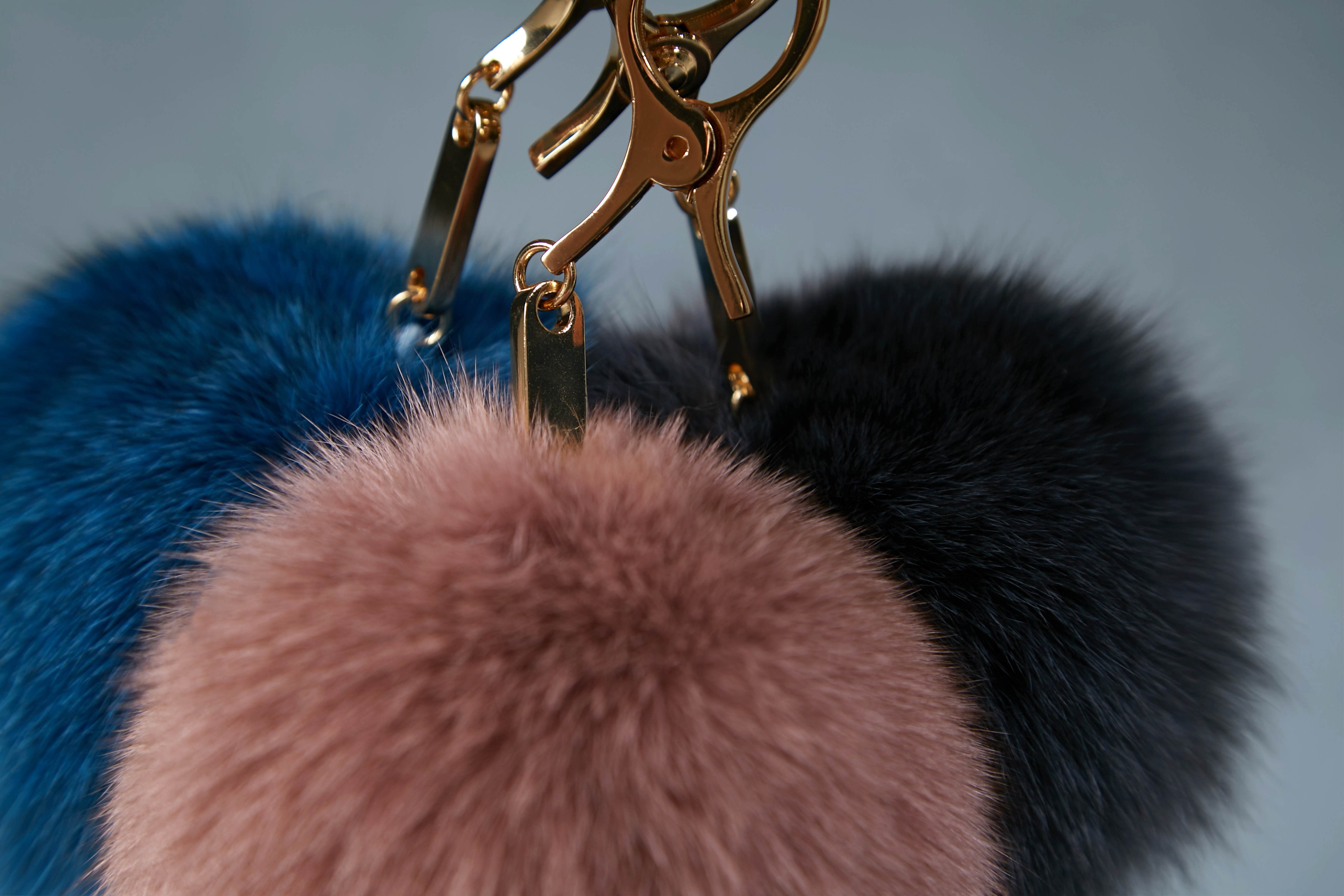 Daily Edition Free Shipping ♥ Two-tone fox fur key