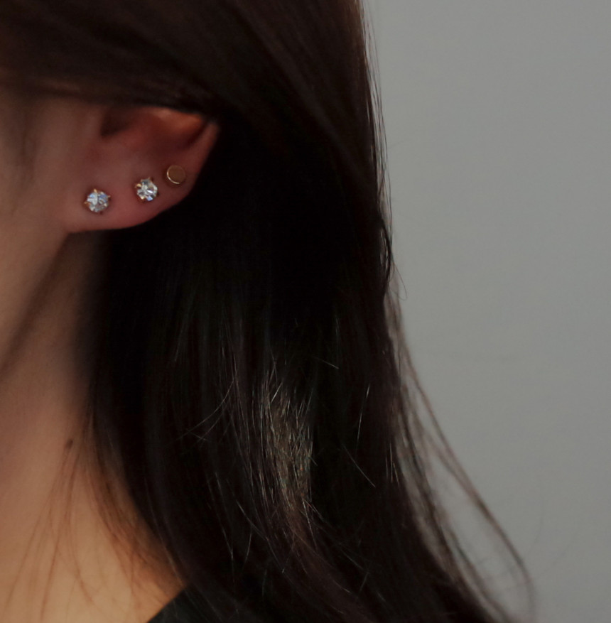 Bebe Heart 8SET Daily Simple Earrings Stylish Uniq