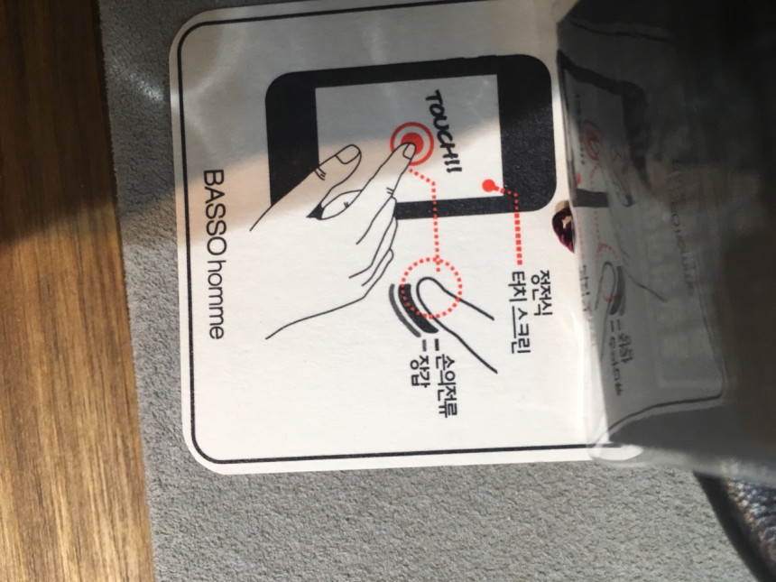 Bassot Homme Smartphone Touch Leather Glove WSQ4AL