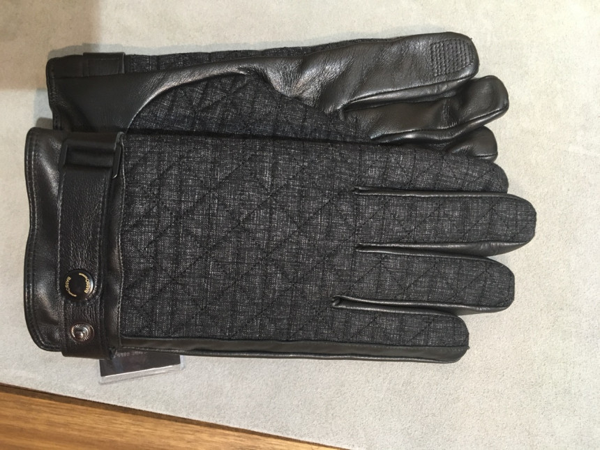 Bassot Homme Smartphone Touch Leather Glove WSQ4AL