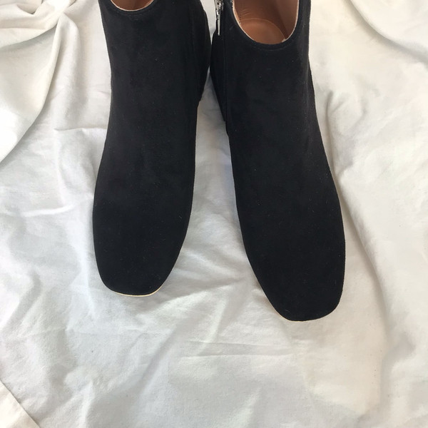 Suede Angle Boots Girls Midsole Heeled Winter Simp