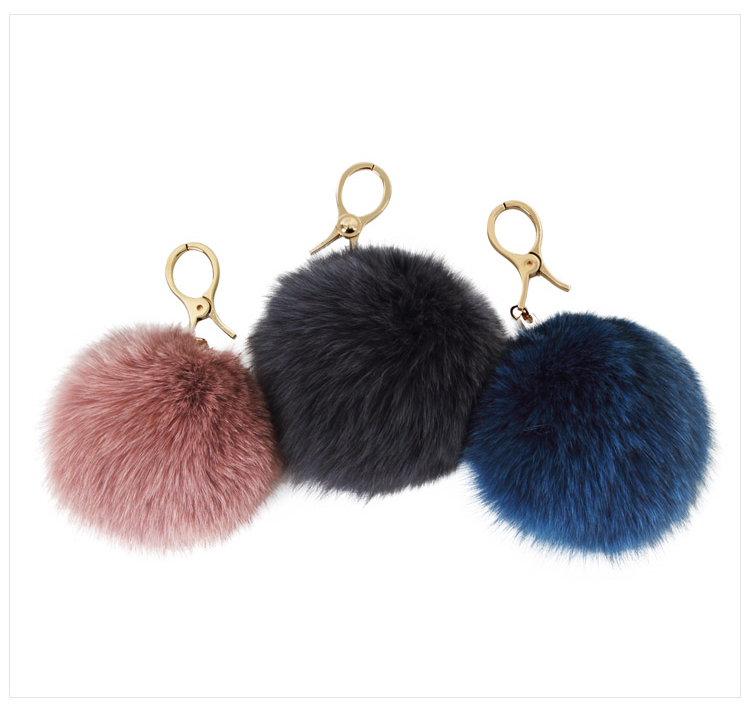 Daily Edition Free Shipping ♥ Two-tone fox fur key