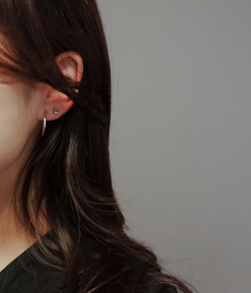 Bebe Heart 8SET Daily Simple Earrings Stylish Uniq