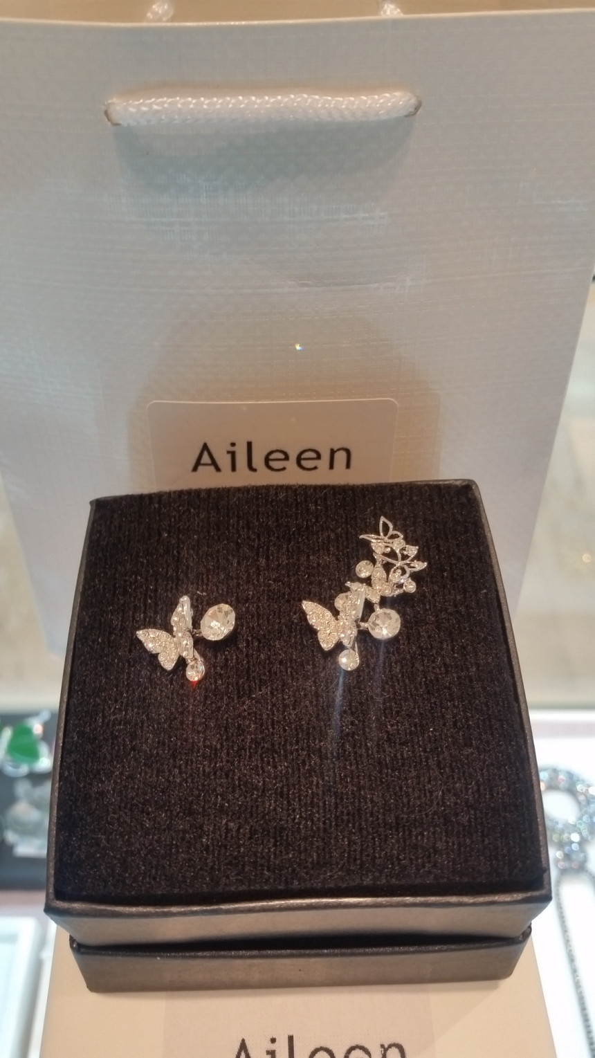 Eyeliner Agatha Button Earrings AJBE7412