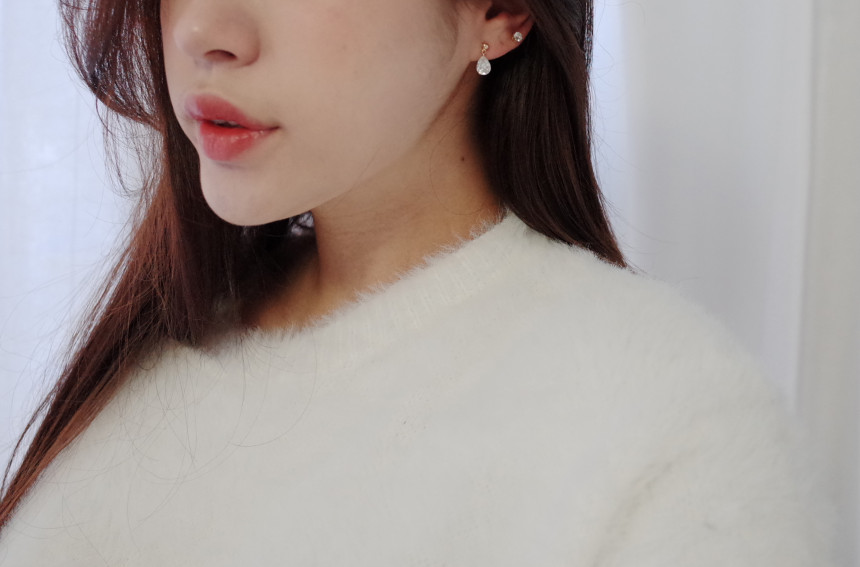 NO.44 Swarovski BASIC Modern Set Earrings Handmade