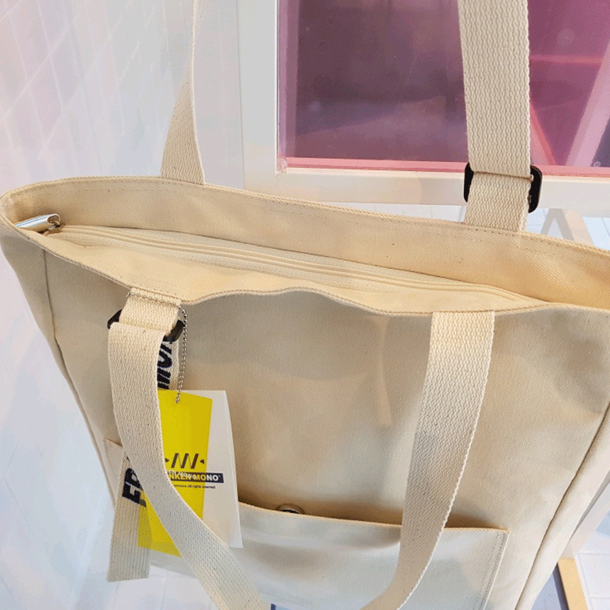 TOTE ECO SHOPPING TRAVEL Eco-bag embroidered Frank