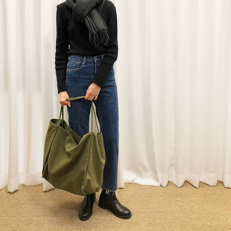 TOTE ECO SHOPPING TRAVEL Big Size Canvas Eco Bag B