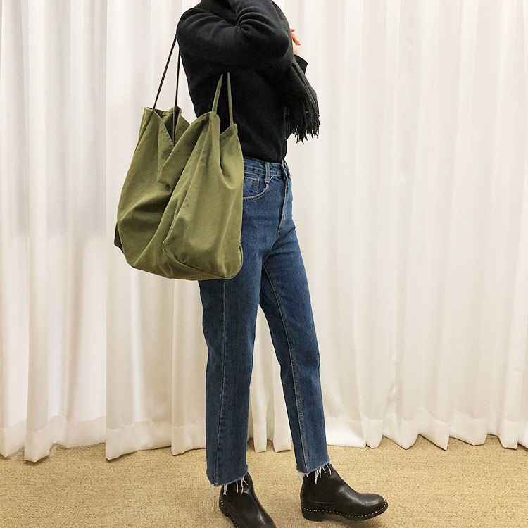 TOTE ECO SHOPPING TRAVEL Big Size Canvas Eco Bag B