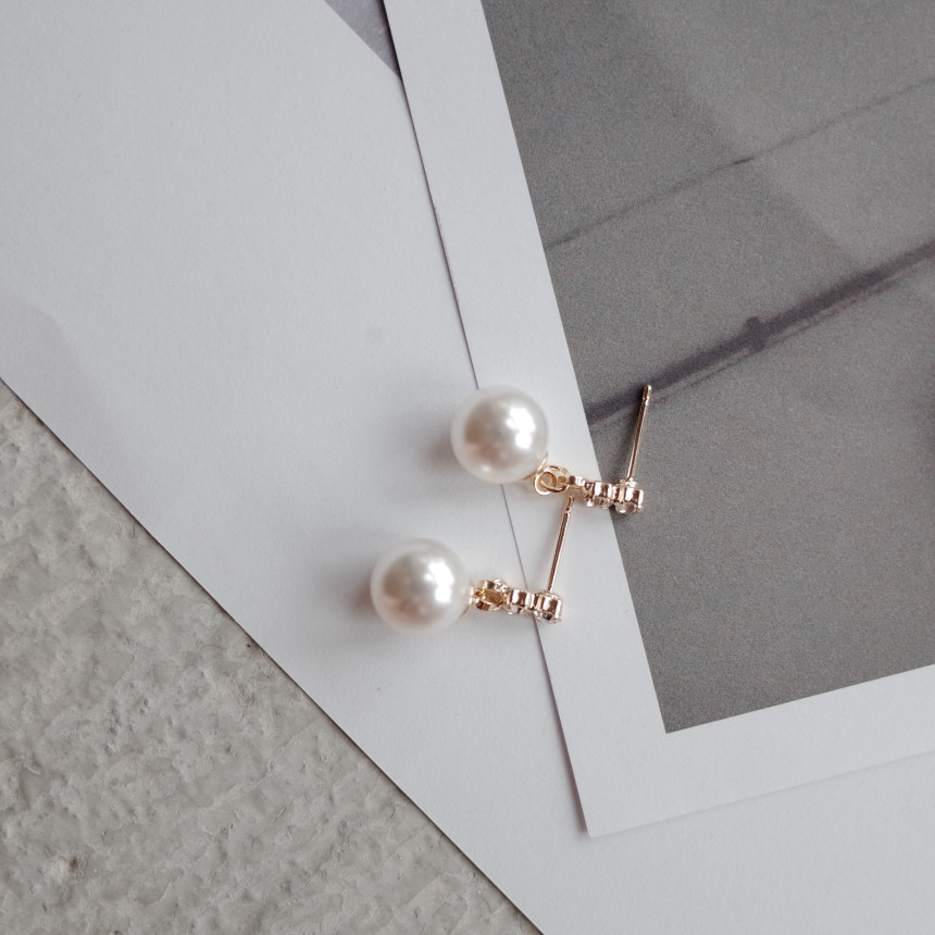 NO.46 Angel Swallows Drop Earrings Handmade Tweeze