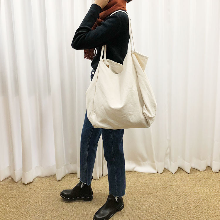 TOTE ECO SHOPPING TRAVEL Big Size Canvas Eco Bag B