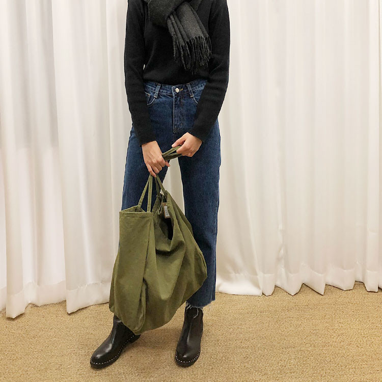 TOTE ECO SHOPPING TRAVEL Big Size Canvas Eco Bag B