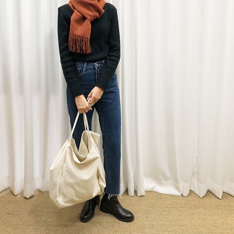 TOTE ECO SHOPPING TRAVEL Big Size Canvas Eco Bag B