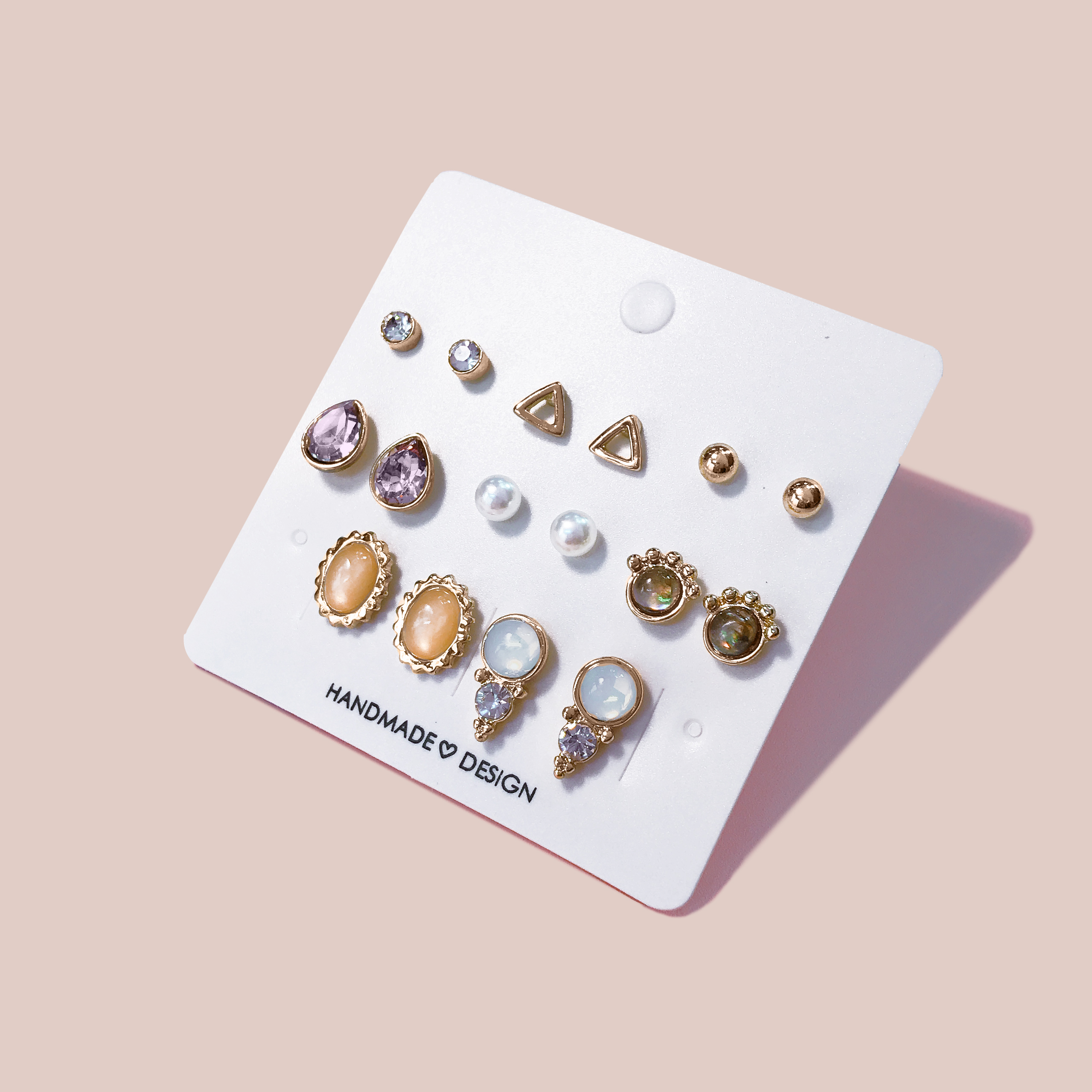 Dream-like set earrings Unique twenties woman with