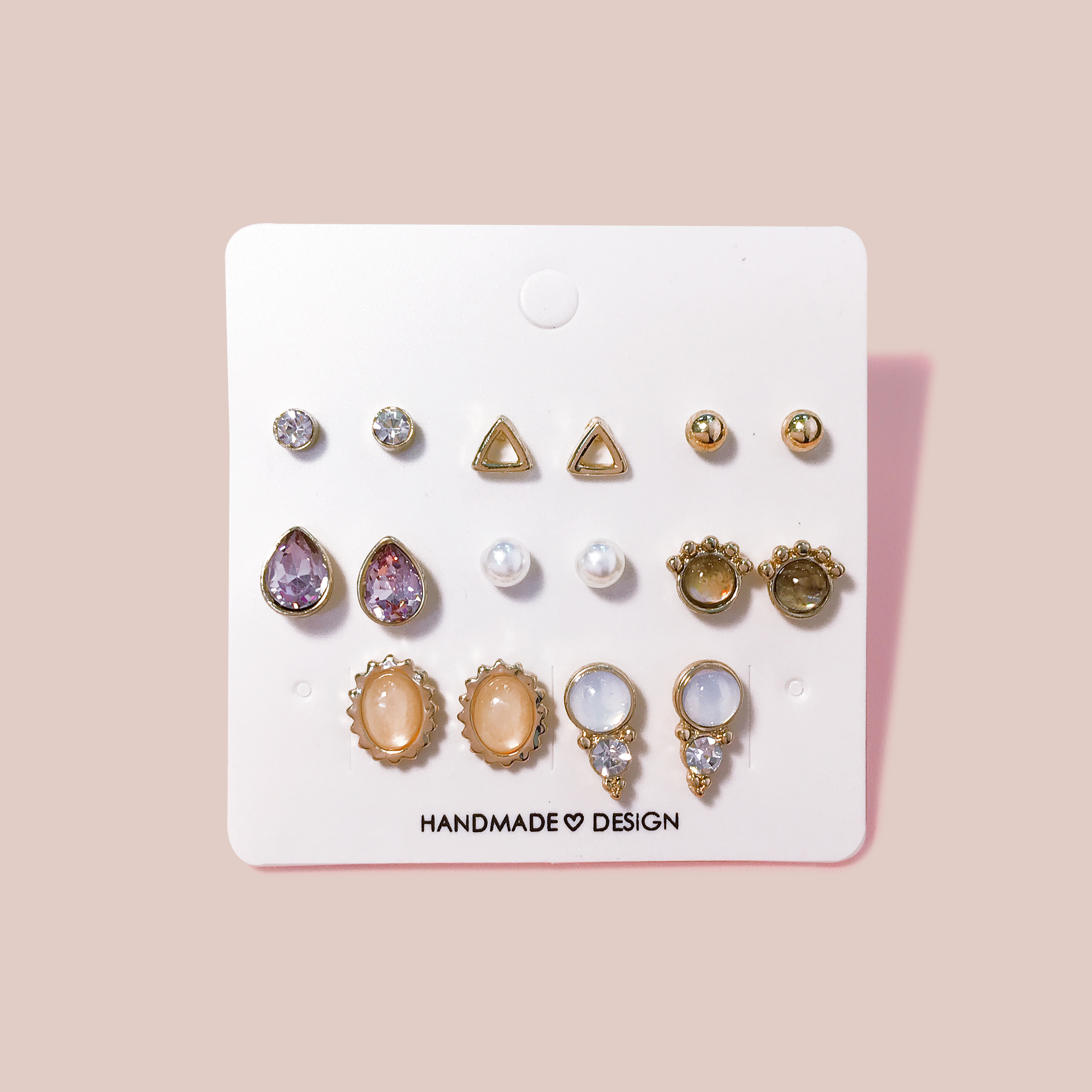 Dream-like set earrings Unique twenties woman with