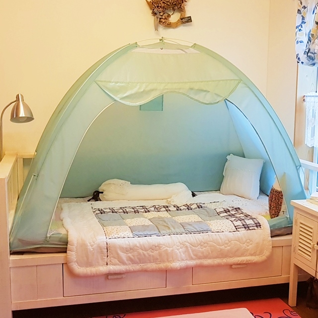 원터치난방텐트 1인용 실내 방한 침대 우풍차단 싱글