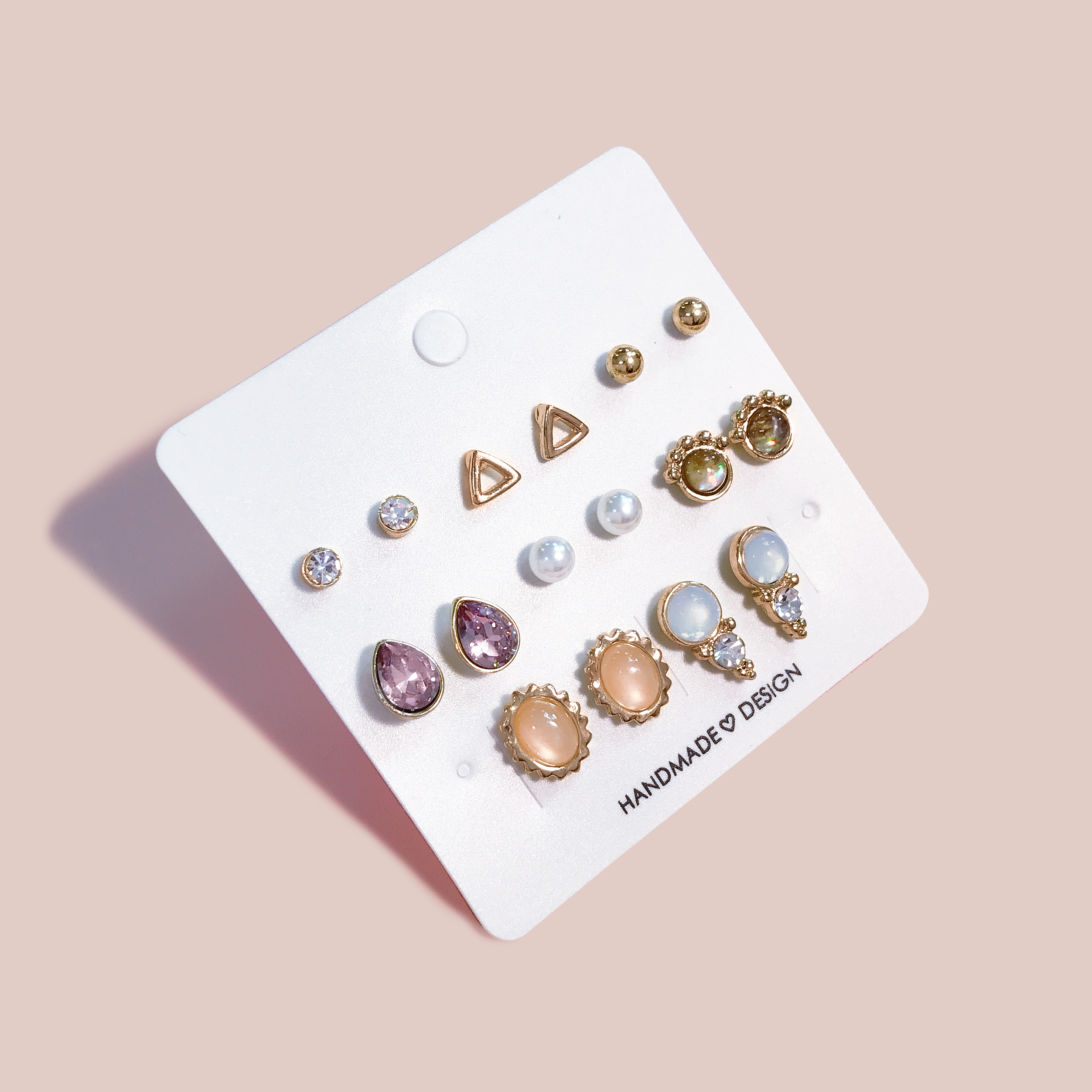 Dream-like set earrings Unique twenties woman with