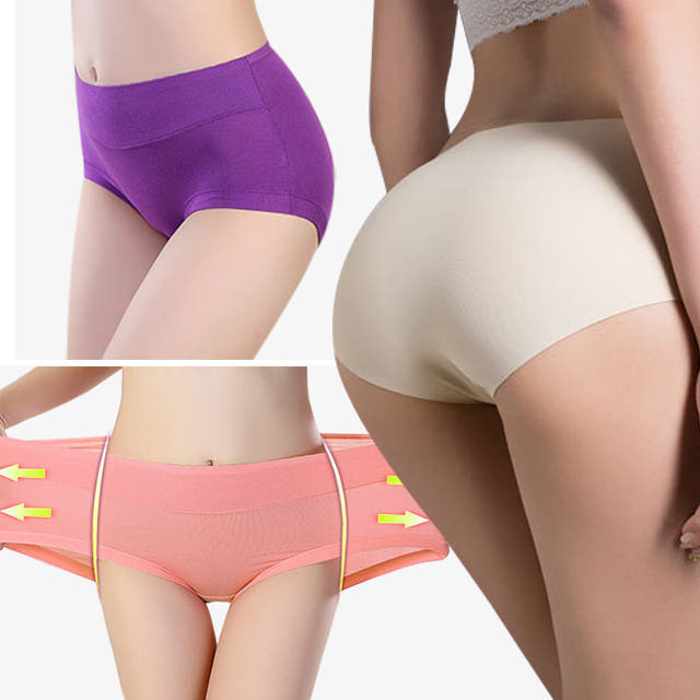 더리시드 천연 대나무 섬유 모달 여성 빅사이즈 심리스 팬티 누디 노라인 맥시 항균