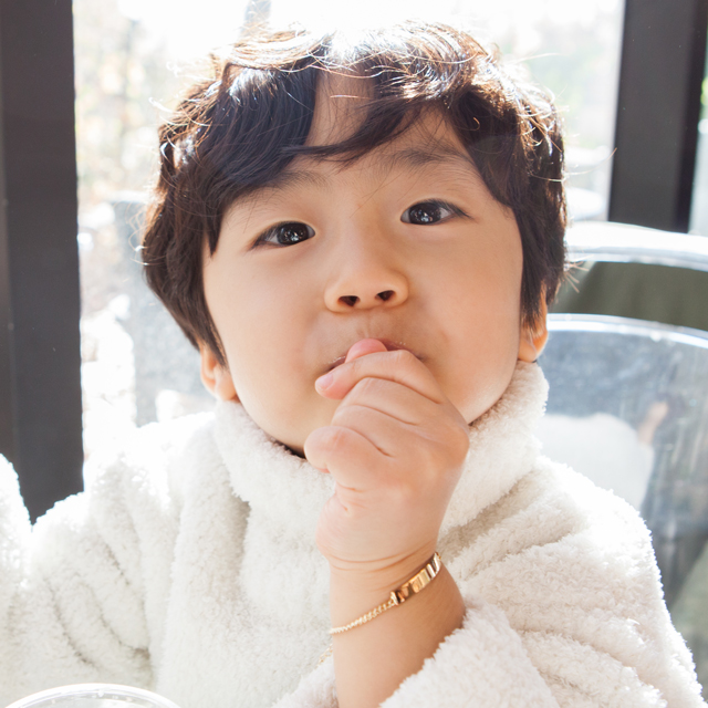 14k 18k 아기 스틱 미아 방지 금 팔찌