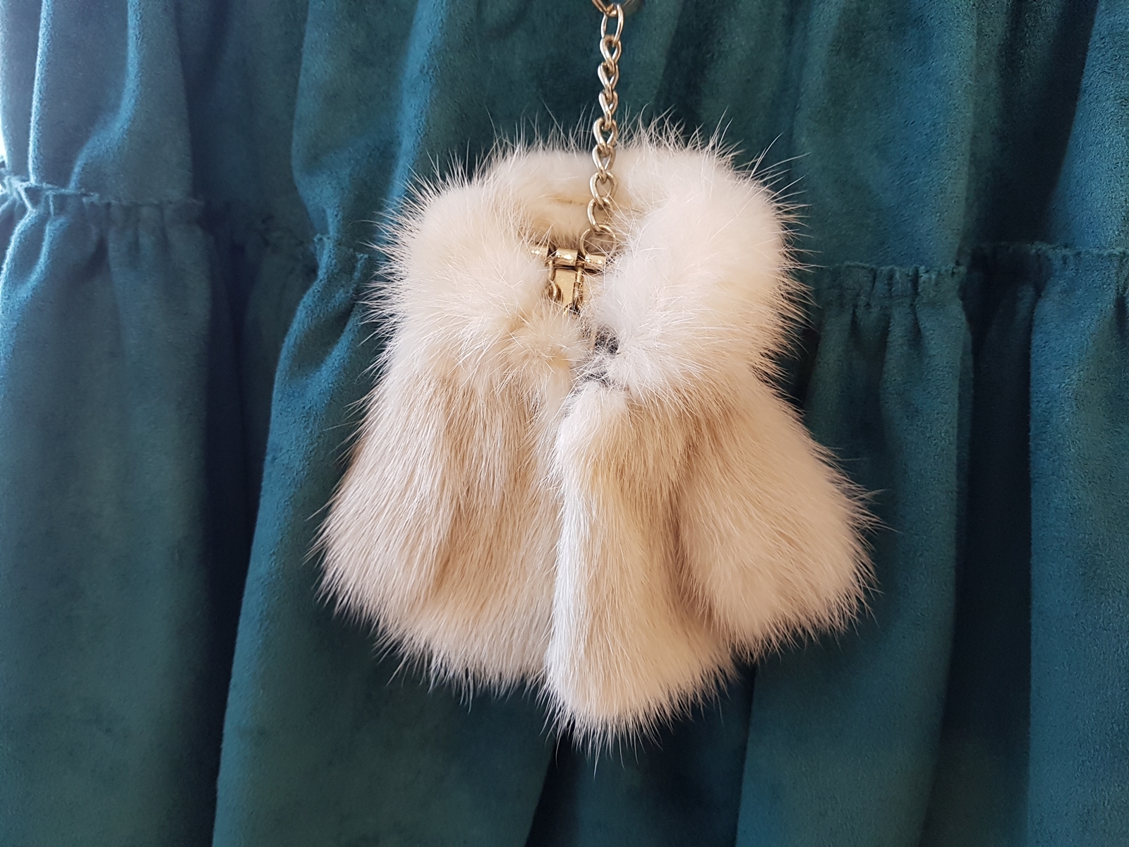 Mink coat Key ring key holder Fox gift