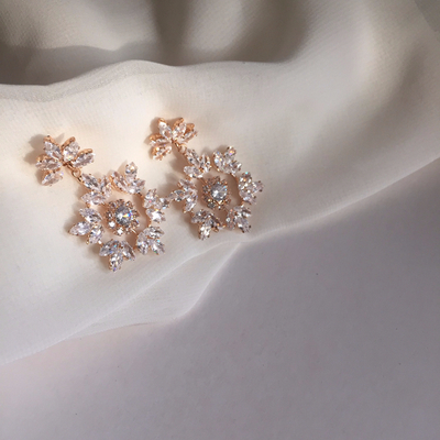 Christmas snowflake earrings