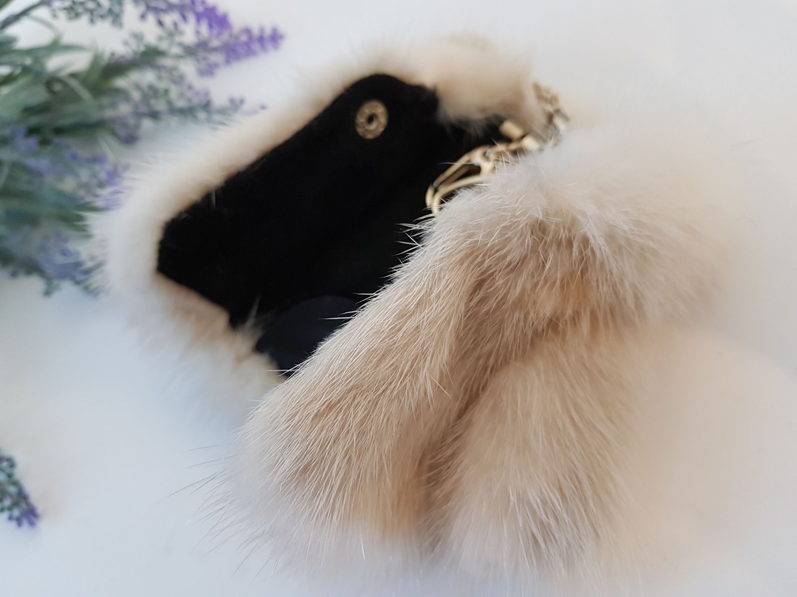 Mink coat Key ring key holder Fox gift
