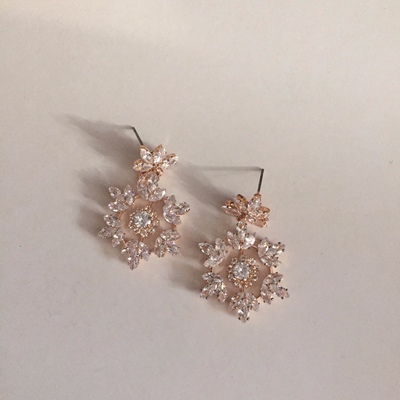 Christmas snowflake earrings