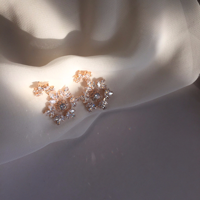 Christmas snowflake earrings