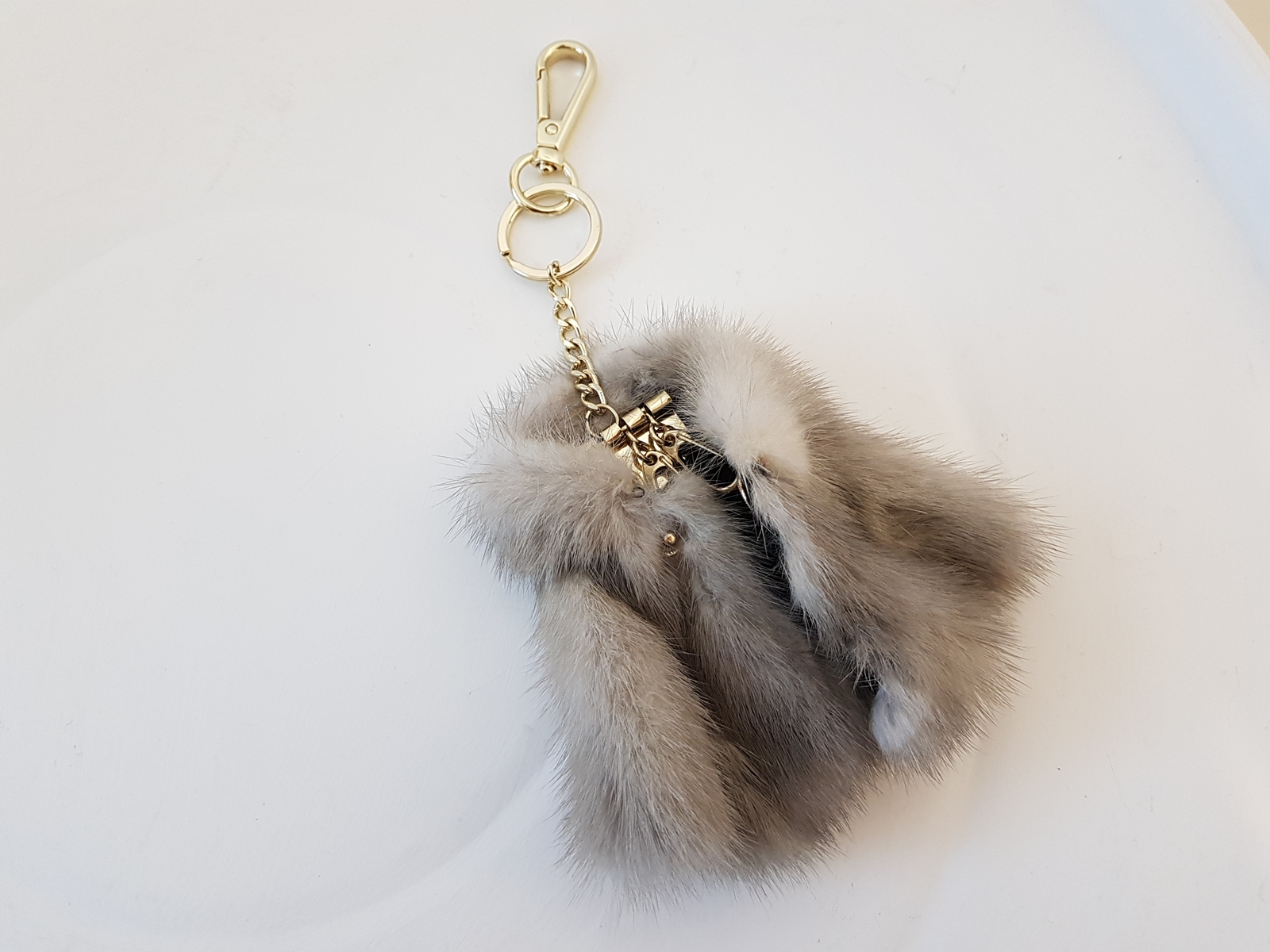 Mink coat Key ring key holder Fox gift