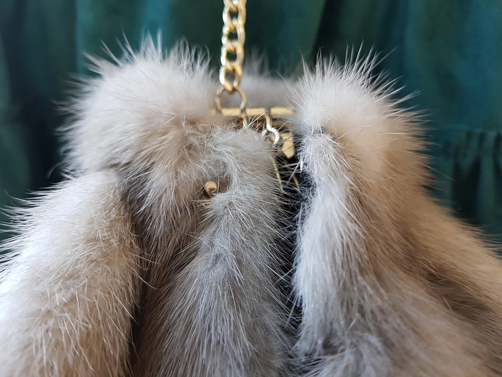 Mink coat Key ring key holder Fox gift