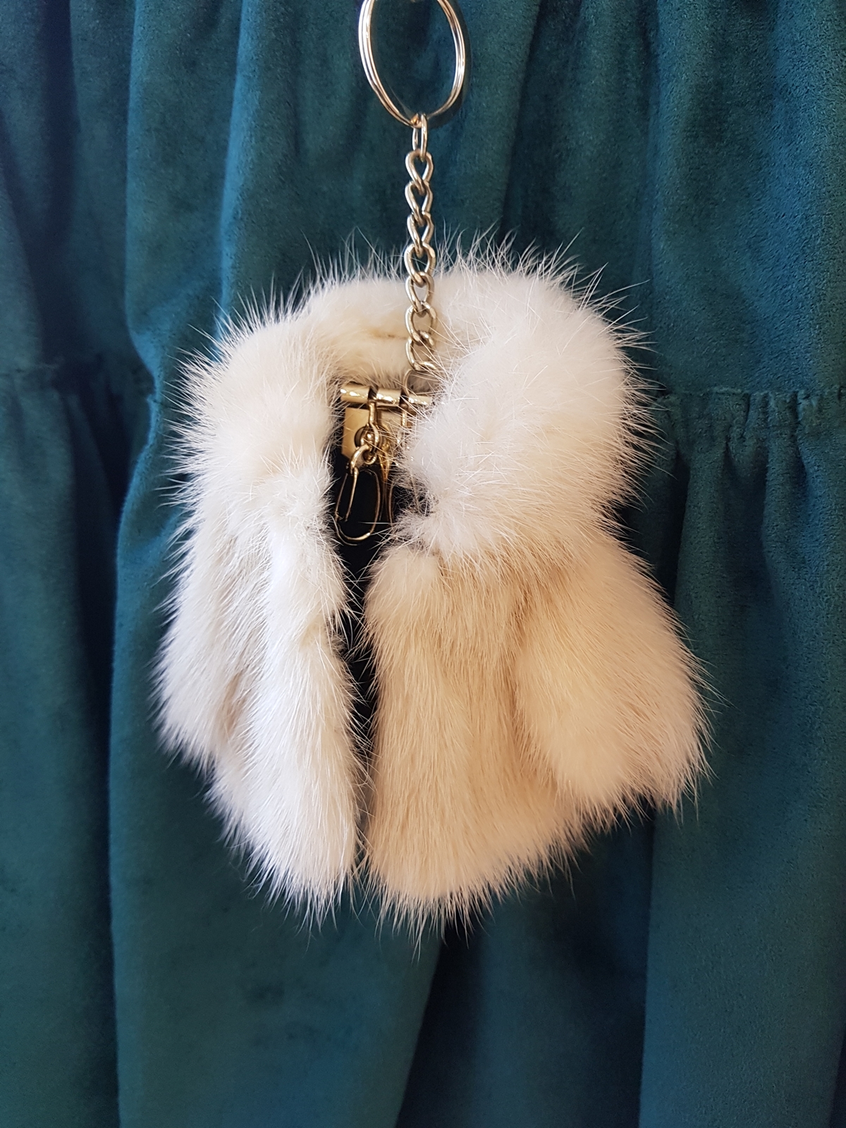 Mink coat Key ring key holder Fox gift