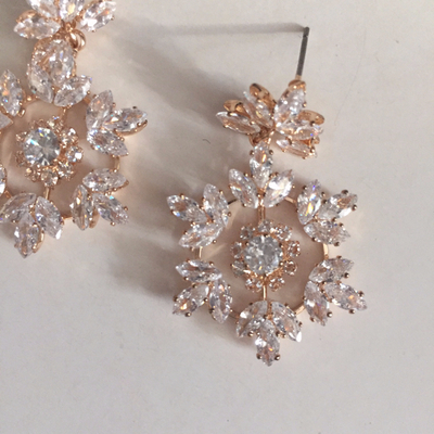 Christmas snowflake earrings