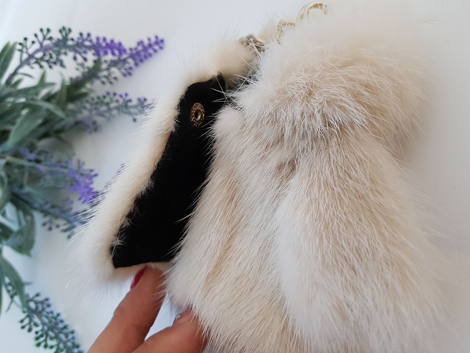 Mink coat Key ring key holder Fox gift