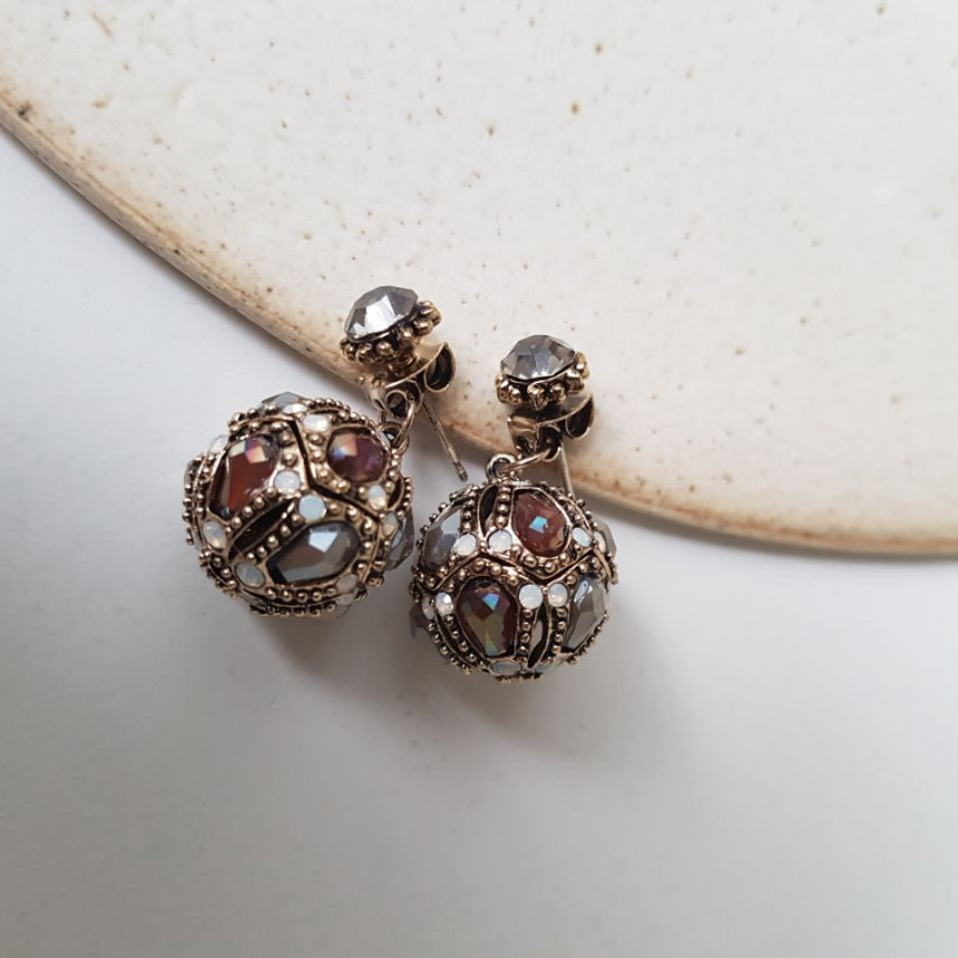 Vincent's Ball Drop Earrings 3color Gorgeous On