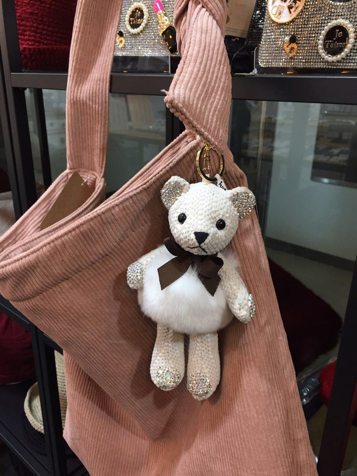 Dione Cubic Bear Cute Keyring Casual Design Point 