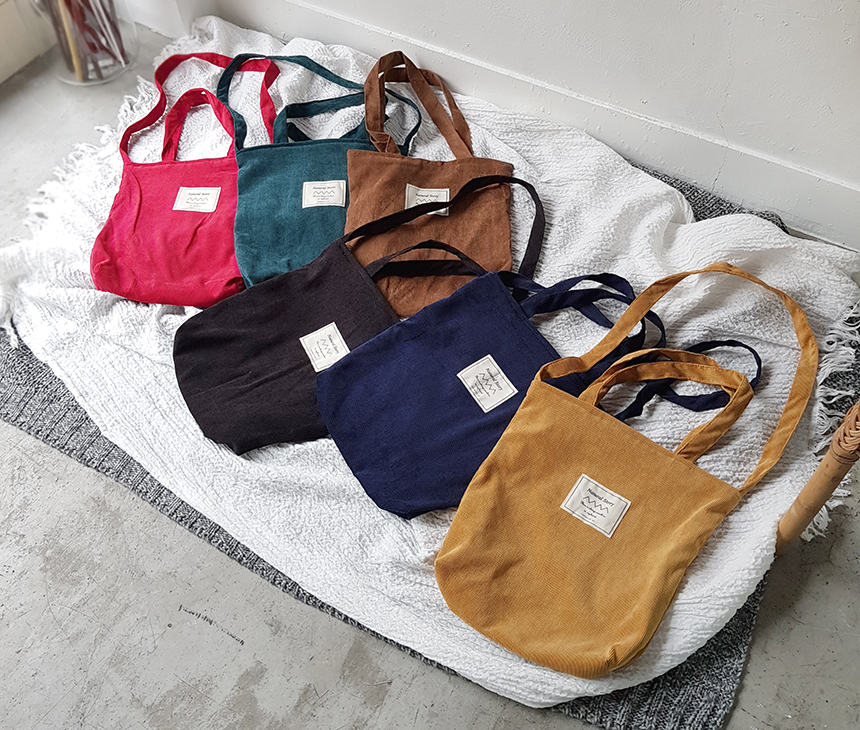 TOTE ECO SHOPPING TRAVEL Corduroy Eco Bag Bag Show